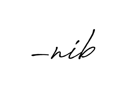 Here are the top 10 professional signature styles for the name -nib. These are the best autograph styles you can use for your name. -nib signature style 7 images and pictures png