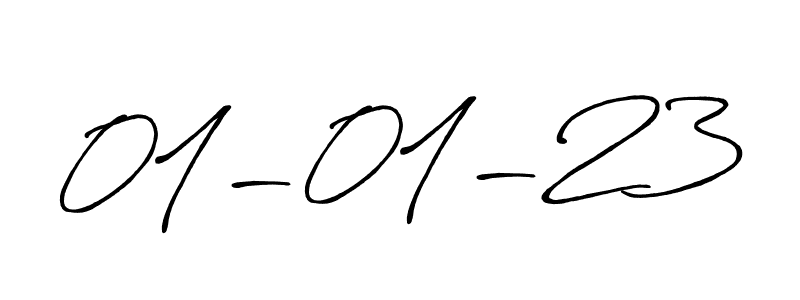 Use a signature maker to create a handwritten signature online. With this signature software, you can design (Antro_Vectra_Bolder) your own signature for name 01-01-23. 01-01-23 signature style 7 images and pictures png