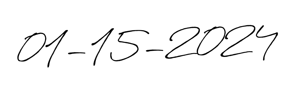 The best way (Antro_Vectra_Bolder) to make a short signature is to pick only two or three words in your name. The name 01-15-2024 include a total of six letters. For converting this name. 01-15-2024 signature style 7 images and pictures png