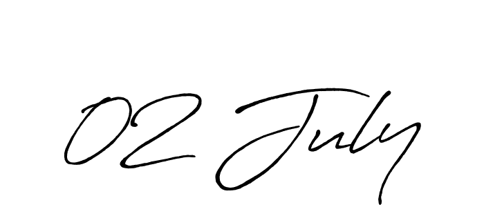 02 July stylish signature style. Best Handwritten Sign (Antro_Vectra_Bolder) for my name. Handwritten Signature Collection Ideas for my name 02 July. 02 July signature style 7 images and pictures png