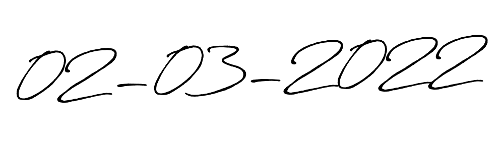 Use a signature maker to create a handwritten signature online. With this signature software, you can design (Antro_Vectra_Bolder) your own signature for name 02-03-2022. 02-03-2022 signature style 7 images and pictures png