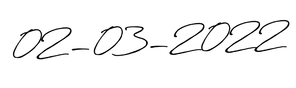 The best way (Antro_Vectra_Bolder) to make a short signature is to pick only two or three words in your name. The name 02-03-2022 include a total of six letters. For converting this name. 02-03-2022 signature style 7 images and pictures png