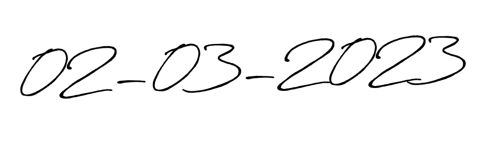 Make a beautiful signature design for name 02-03-2023. With this signature (Antro_Vectra_Bolder) style, you can create a handwritten signature for free. 02-03-2023 signature style 7 images and pictures png