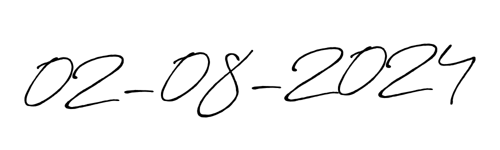 The best way (Antro_Vectra_Bolder) to make a short signature is to pick only two or three words in your name. The name 02-08-2024 include a total of six letters. For converting this name. 02-08-2024 signature style 7 images and pictures png