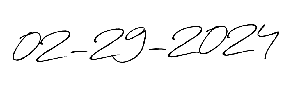 The best way (Antro_Vectra_Bolder) to make a short signature is to pick only two or three words in your name. The name 02-29-2024 include a total of six letters. For converting this name. 02-29-2024 signature style 7 images and pictures png