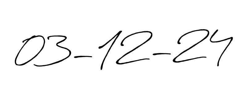 Create a beautiful signature design for name 03-12-24. With this signature (Antro_Vectra_Bolder) fonts, you can make a handwritten signature for free. 03-12-24 signature style 7 images and pictures png