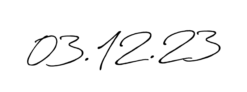 The best way (Antro_Vectra_Bolder) to make a short signature is to pick only two or three words in your name. The name 03.12.23 include a total of six letters. For converting this name. 03.12.23 signature style 7 images and pictures png