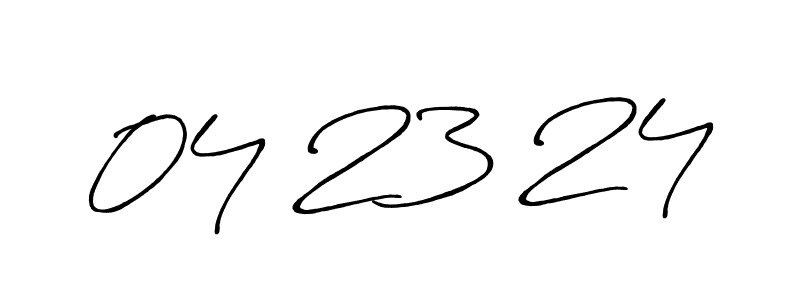 The best way (Antro_Vectra_Bolder) to make a short signature is to pick only two or three words in your name. The name 04 23 24 include a total of six letters. For converting this name. 04 23 24 signature style 7 images and pictures png