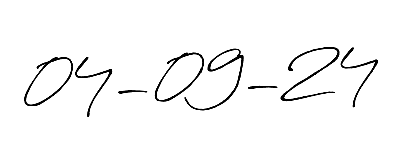 Use a signature maker to create a handwritten signature online. With this signature software, you can design (Antro_Vectra_Bolder) your own signature for name 04-09-24. 04-09-24 signature style 7 images and pictures png