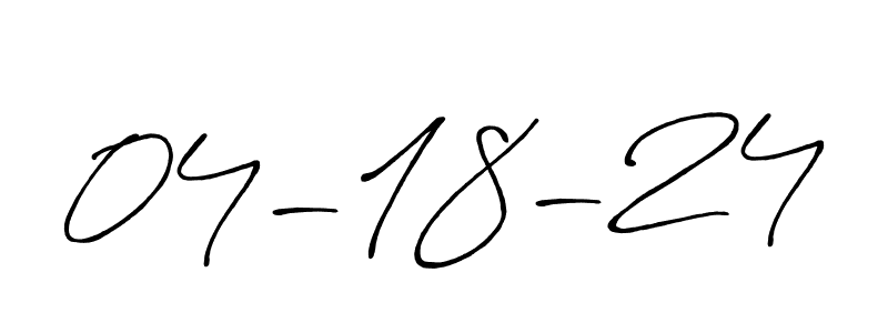 How to make 04-18-24 name signature. Use Antro_Vectra_Bolder style for creating short signs online. This is the latest handwritten sign. 04-18-24 signature style 7 images and pictures png