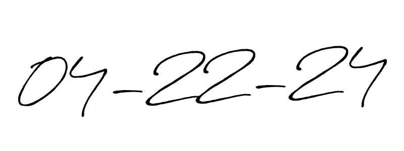 Use a signature maker to create a handwritten signature online. With this signature software, you can design (Antro_Vectra_Bolder) your own signature for name 04-22-24. 04-22-24 signature style 7 images and pictures png