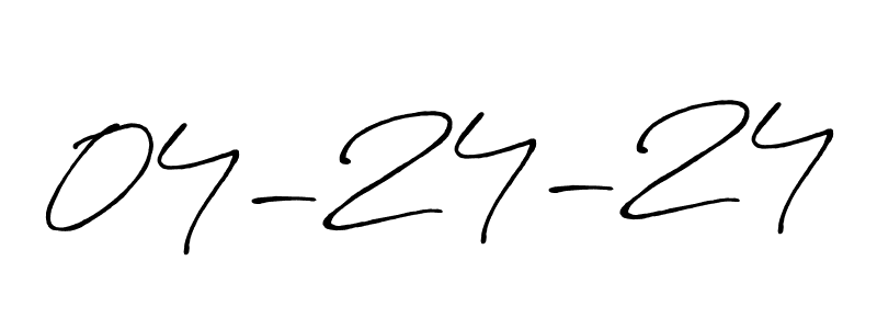 How to make 04-24-24 name signature. Use Antro_Vectra_Bolder style for creating short signs online. This is the latest handwritten sign. 04-24-24 signature style 7 images and pictures png