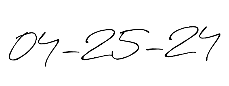 The best way (Antro_Vectra_Bolder) to make a short signature is to pick only two or three words in your name. The name 04-25-24 include a total of six letters. For converting this name. 04-25-24 signature style 7 images and pictures png