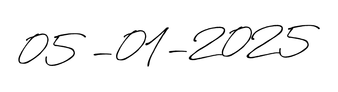 Create a beautiful signature design for name 05 -01-2025. With this signature (Antro_Vectra_Bolder) fonts, you can make a handwritten signature for free. 05 -01-2025 signature style 7 images and pictures png