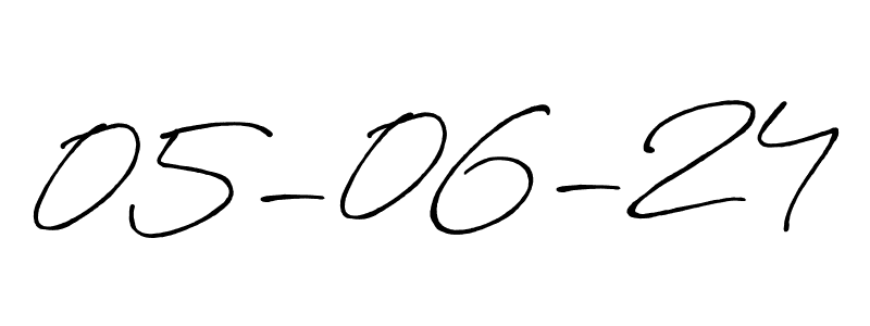 Design your own signature with our free online signature maker. With this signature software, you can create a handwritten (Antro_Vectra_Bolder) signature for name 05-06-24. 05-06-24 signature style 7 images and pictures png