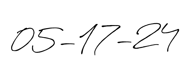 It looks lik you need a new signature style for name 05-17-24. Design unique handwritten (Antro_Vectra_Bolder) signature with our free signature maker in just a few clicks. 05-17-24 signature style 7 images and pictures png