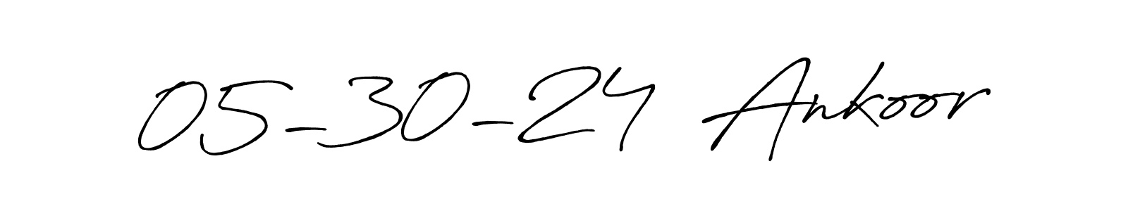 Also we have 05-30-24  Ankoor name is the best signature style. Create professional handwritten signature collection using Antro_Vectra_Bolder autograph style. 05-30-24  Ankoor signature style 7 images and pictures png