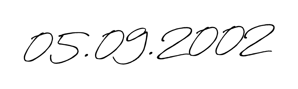 Use a signature maker to create a handwritten signature online. With this signature software, you can design (Antro_Vectra_Bolder) your own signature for name 05.09.2002. 05.09.2002 signature style 7 images and pictures png