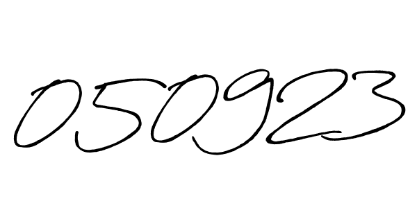 The best way (Antro_Vectra_Bolder) to make a short signature is to pick only two or three words in your name. The name 050923 include a total of six letters. For converting this name. 050923 signature style 7 images and pictures png