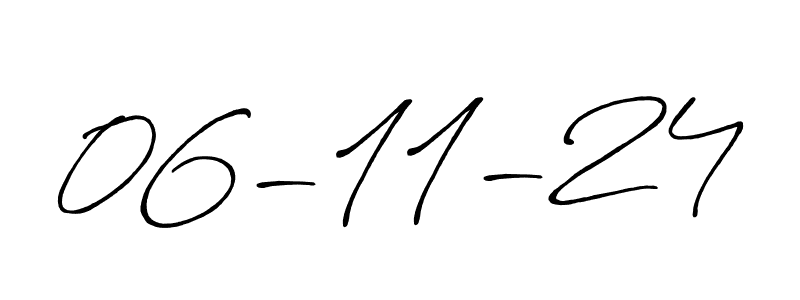 How to make 06-11-24 name signature. Use Antro_Vectra_Bolder style for creating short signs online. This is the latest handwritten sign. 06-11-24 signature style 7 images and pictures png