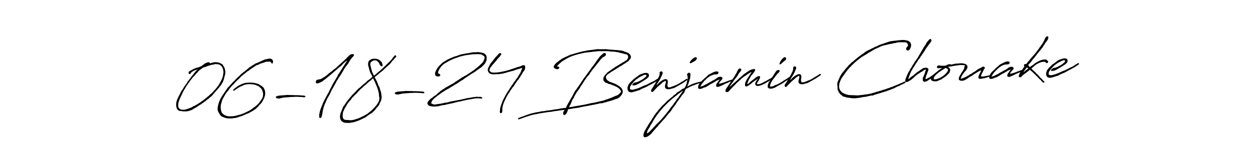 Also You can easily find your signature by using the search form. We will create 06-18-24 Benjamin Chouake name handwritten signature images for you free of cost using Antro_Vectra_Bolder sign style. 06-18-24 Benjamin Chouake signature style 7 images and pictures png