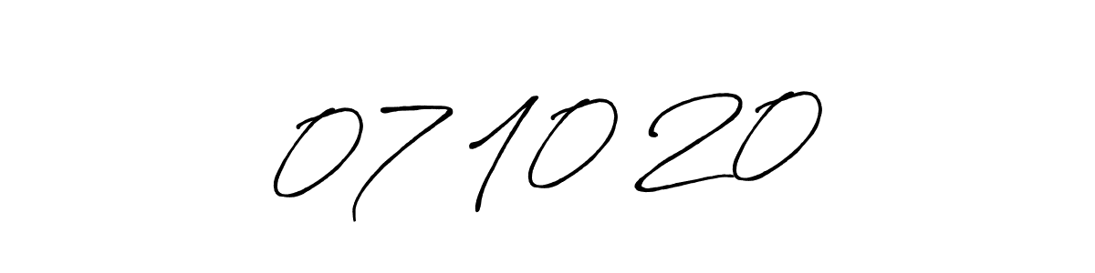 Antro_Vectra_Bolder is a professional signature style that is perfect for those who want to add a touch of class to their signature. It is also a great choice for those who want to make their signature more unique. Get 07•10•20 name to fancy signature for free. 07•10•20 signature style 7 images and pictures png