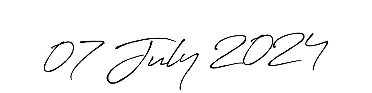 Make a beautiful signature design for name 07 July 2024. With this signature (Antro_Vectra_Bolder) style, you can create a handwritten signature for free. 07 July 2024 signature style 7 images and pictures png