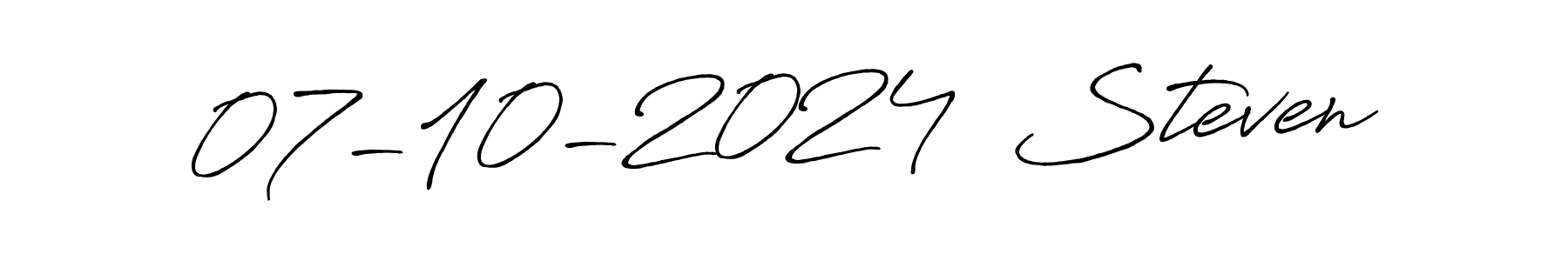 Make a beautiful signature design for name 07-10-2024  Steven. Use this online signature maker to create a handwritten signature for free. 07-10-2024  Steven signature style 7 images and pictures png