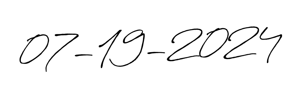 Make a beautiful signature design for name 07-19-2024. With this signature (Antro_Vectra_Bolder) style, you can create a handwritten signature for free. 07-19-2024 signature style 7 images and pictures png