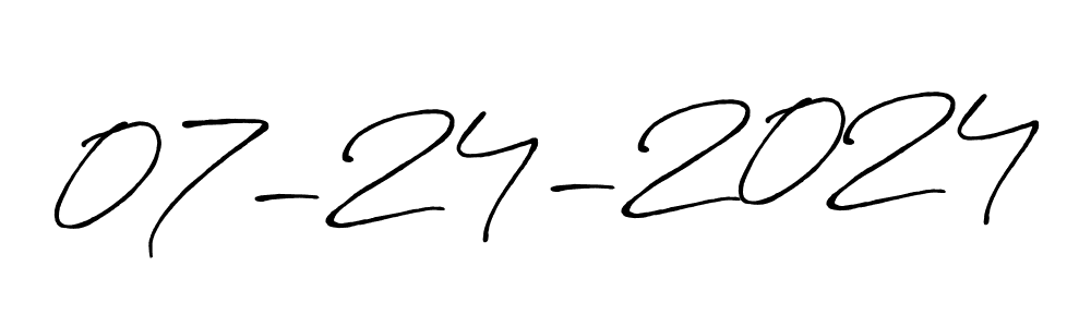 It looks lik you need a new signature style for name 07-24-2024. Design unique handwritten (Antro_Vectra_Bolder) signature with our free signature maker in just a few clicks. 07-24-2024 signature style 7 images and pictures png