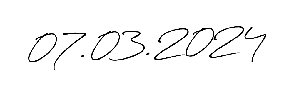 Design your own signature with our free online signature maker. With this signature software, you can create a handwritten (Antro_Vectra_Bolder) signature for name 07.03.2024. 07.03.2024 signature style 7 images and pictures png