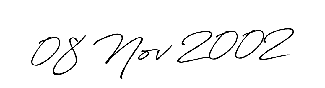 It looks lik you need a new signature style for name 08 Nov 2002. Design unique handwritten (Antro_Vectra_Bolder) signature with our free signature maker in just a few clicks. 08 Nov 2002 signature style 7 images and pictures png