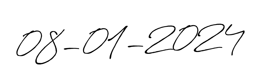 Create a beautiful signature design for name 08-01-2024. With this signature (Antro_Vectra_Bolder) fonts, you can make a handwritten signature for free. 08-01-2024 signature style 7 images and pictures png