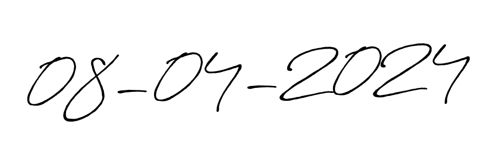 Create a beautiful signature design for name 08-04-2024. With this signature (Antro_Vectra_Bolder) fonts, you can make a handwritten signature for free. 08-04-2024 signature style 7 images and pictures png