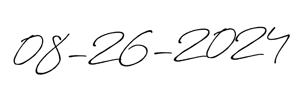 Create a beautiful signature design for name 08-26-2024. With this signature (Antro_Vectra_Bolder) fonts, you can make a handwritten signature for free. 08-26-2024 signature style 7 images and pictures png