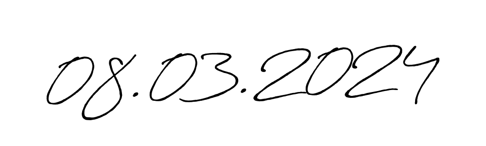 Design your own signature with our free online signature maker. With this signature software, you can create a handwritten (Antro_Vectra_Bolder) signature for name 08.03.2024. 08.03.2024 signature style 7 images and pictures png