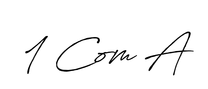 How to Draw 1 Com A signature style? Antro_Vectra_Bolder is a latest design signature styles for name 1 Com A. 1 Com A signature style 7 images and pictures png