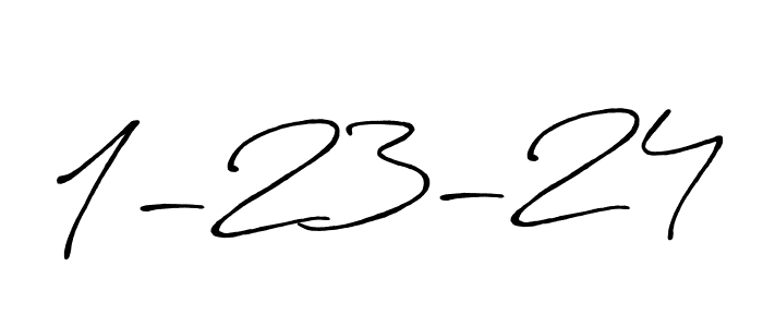 It looks lik you need a new signature style for name 1-23-24. Design unique handwritten (Antro_Vectra_Bolder) signature with our free signature maker in just a few clicks. 1-23-24 signature style 7 images and pictures png