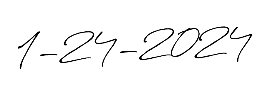 How to make 1-24-2024 signature? Antro_Vectra_Bolder is a professional autograph style. Create handwritten signature for 1-24-2024 name. 1-24-2024 signature style 7 images and pictures png