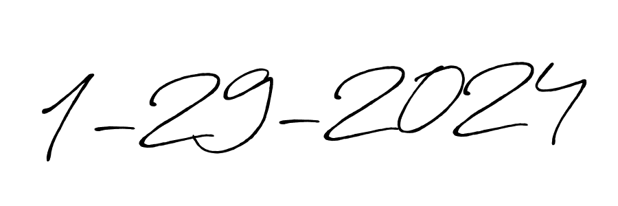 Create a beautiful signature design for name 1-29-2024. With this signature (Antro_Vectra_Bolder) fonts, you can make a handwritten signature for free. 1-29-2024 signature style 7 images and pictures png