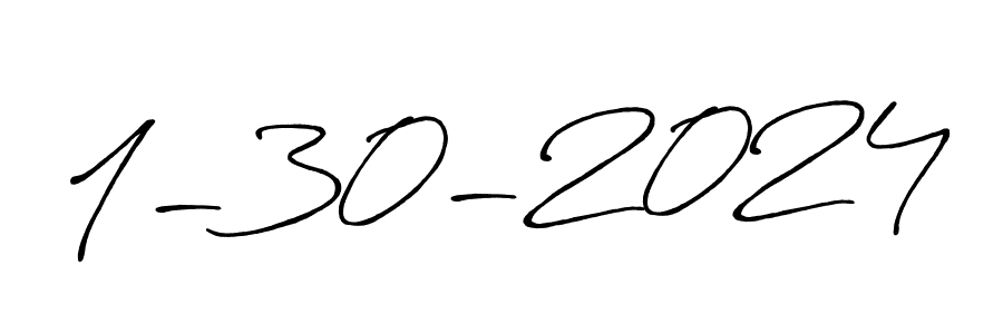 Create a beautiful signature design for name 1-30-2024. With this signature (Antro_Vectra_Bolder) fonts, you can make a handwritten signature for free. 1-30-2024 signature style 7 images and pictures png