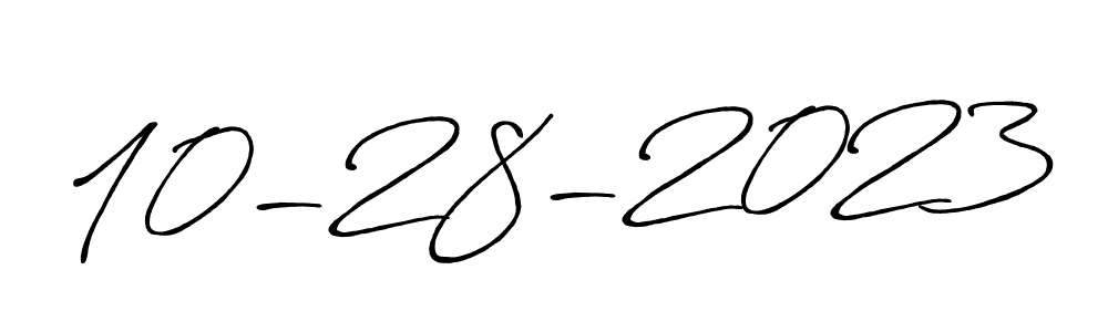 The best way (Antro_Vectra_Bolder) to make a short signature is to pick only two or three words in your name. The name 10-28-2023 include a total of six letters. For converting this name. 10-28-2023 signature style 7 images and pictures png