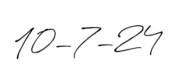 Similarly Antro_Vectra_Bolder is the best handwritten signature design. Signature creator online .You can use it as an online autograph creator for name 10-7-24. 10-7-24 signature style 7 images and pictures png