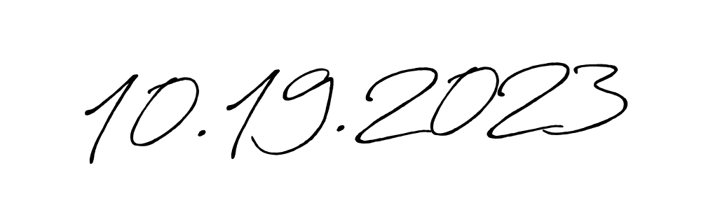 How to make 10.19.2023 signature? Antro_Vectra_Bolder is a professional autograph style. Create handwritten signature for 10.19.2023 name. 10.19.2023 signature style 7 images and pictures png