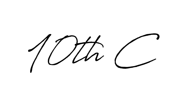 How to make 10th C signature? Antro_Vectra_Bolder is a professional autograph style. Create handwritten signature for 10th C name. 10th C signature style 7 images and pictures png