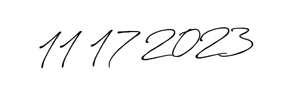 Make a beautiful signature design for name 11 17 2023. With this signature (Antro_Vectra_Bolder) style, you can create a handwritten signature for free. 11 17 2023 signature style 7 images and pictures png
