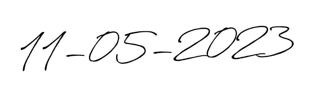 Design your own signature with our free online signature maker. With this signature software, you can create a handwritten (Antro_Vectra_Bolder) signature for name 11-05-2023. 11-05-2023 signature style 7 images and pictures png