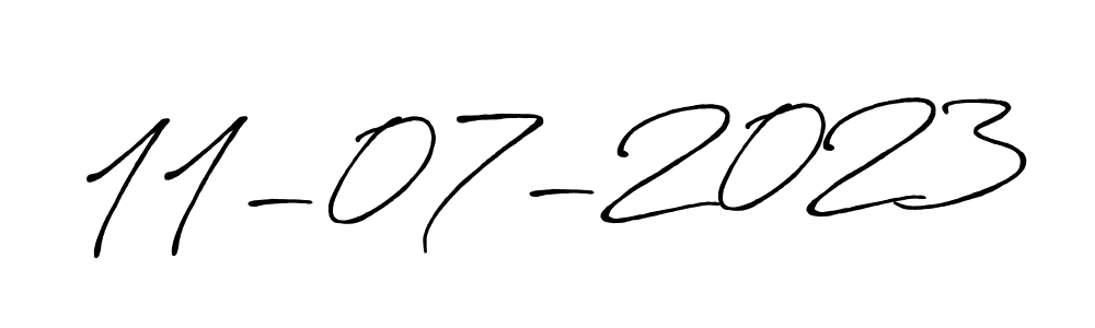 Design your own signature with our free online signature maker. With this signature software, you can create a handwritten (Antro_Vectra_Bolder) signature for name 11-07-2023. 11-07-2023 signature style 7 images and pictures png