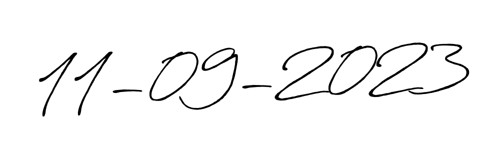 Design your own signature with our free online signature maker. With this signature software, you can create a handwritten (Antro_Vectra_Bolder) signature for name 11-09-2023. 11-09-2023 signature style 7 images and pictures png