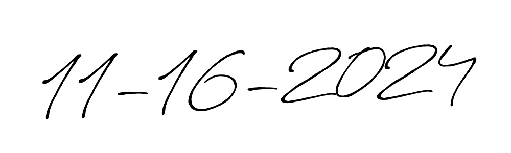 How to make 11-16-2024 signature? Antro_Vectra_Bolder is a professional autograph style. Create handwritten signature for 11-16-2024 name. 11-16-2024 signature style 7 images and pictures png